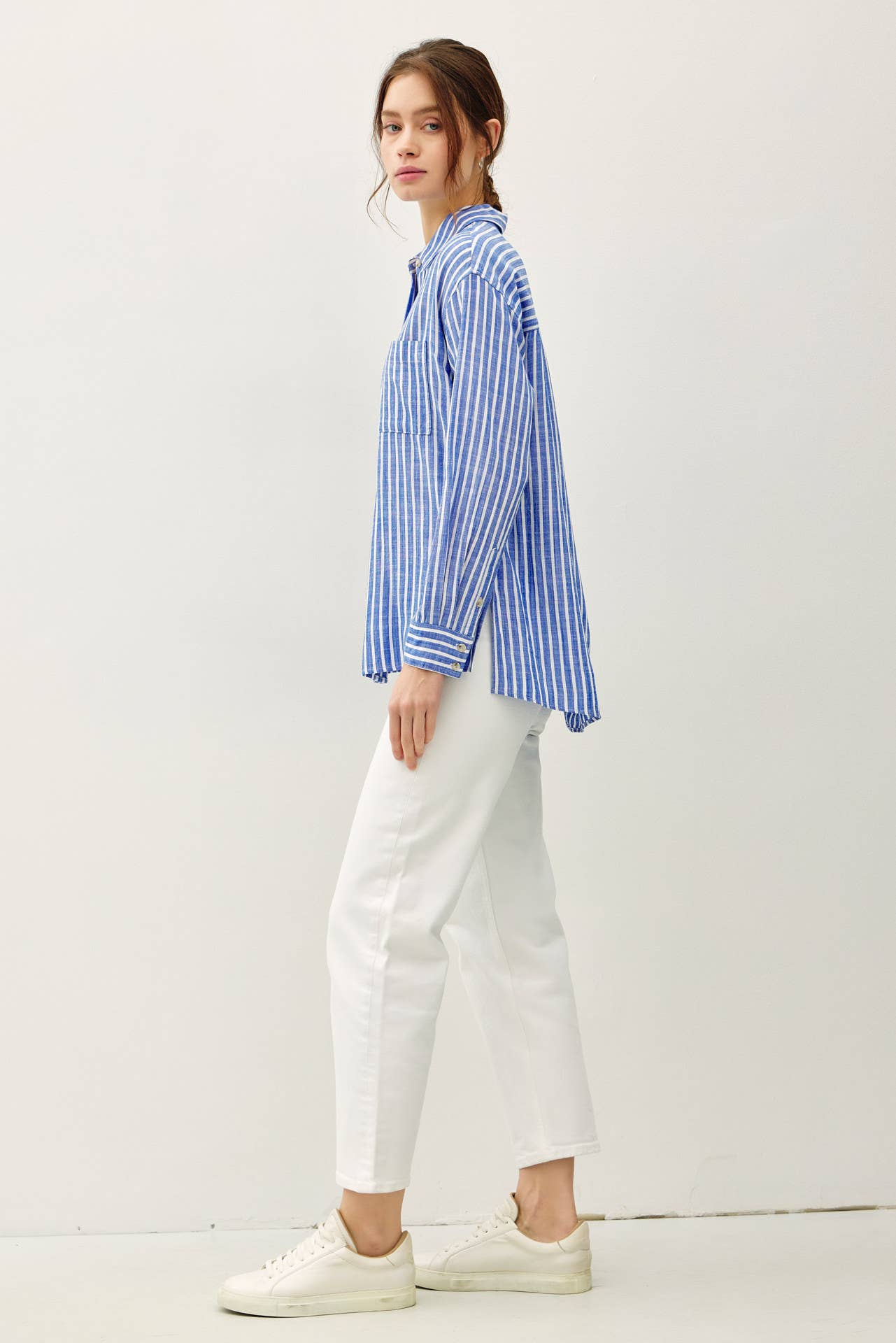 Stripe Natural Buttondown