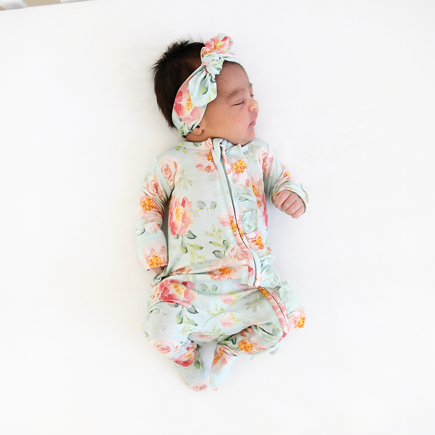Mae Floral Ruffle Zip