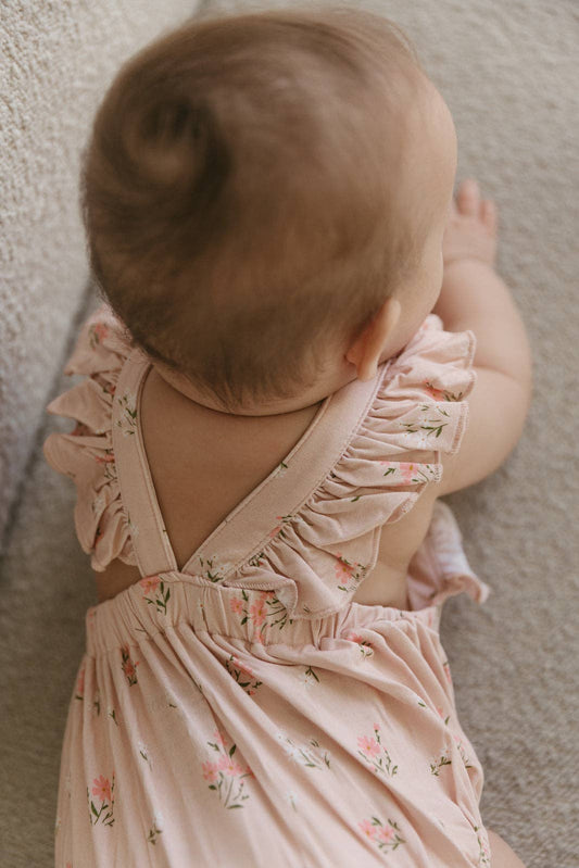 Clara Floral Ruffle Romper
