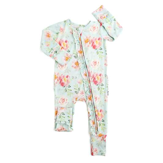 Mae Floral Ruffle Zip