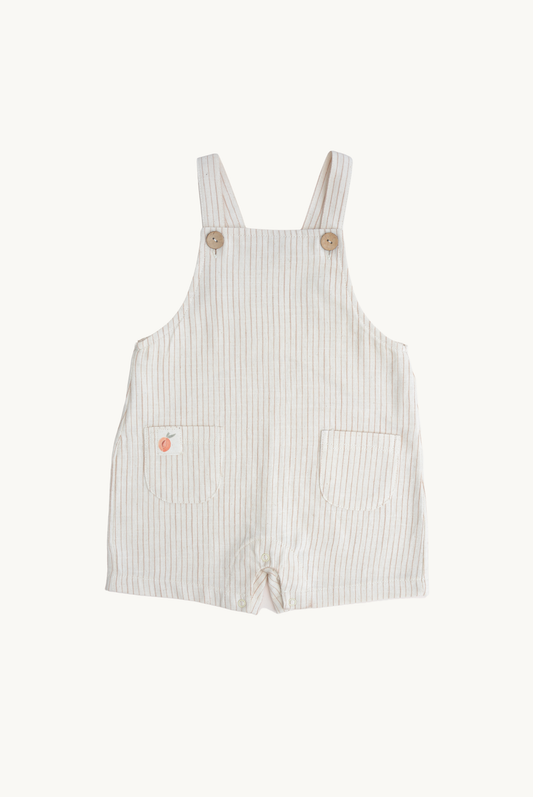 Cream Stripe Overall