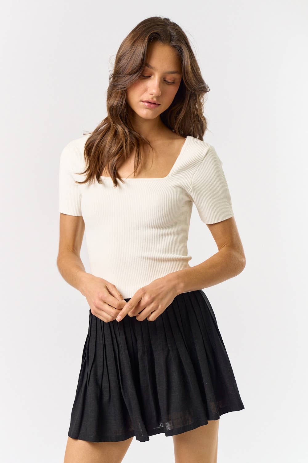 Portofino Square Neck Top
