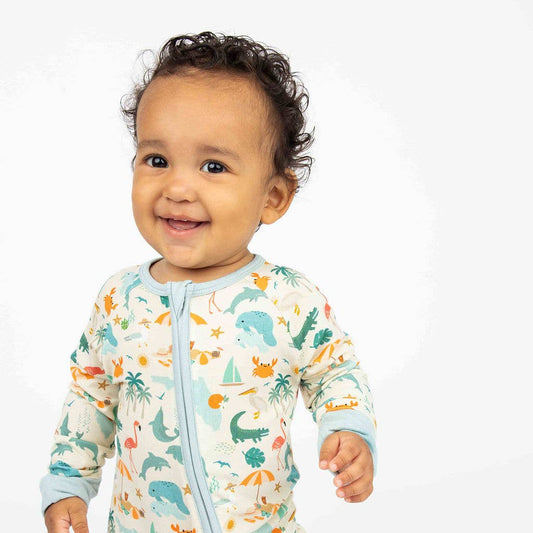 Explore Florida Souvenir Bamboo Convertible Baby Pajamas
