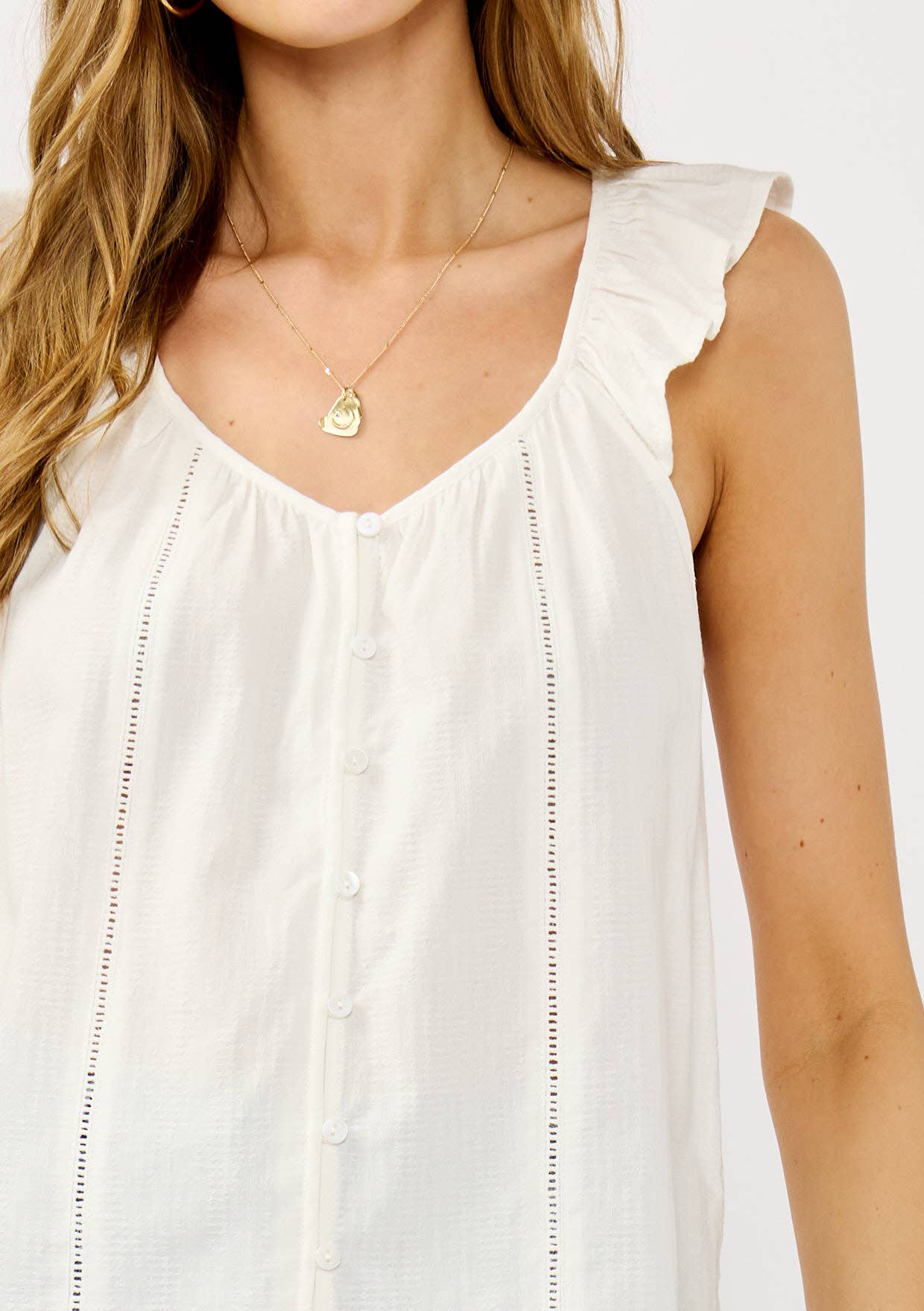 Lace Ruffle Top