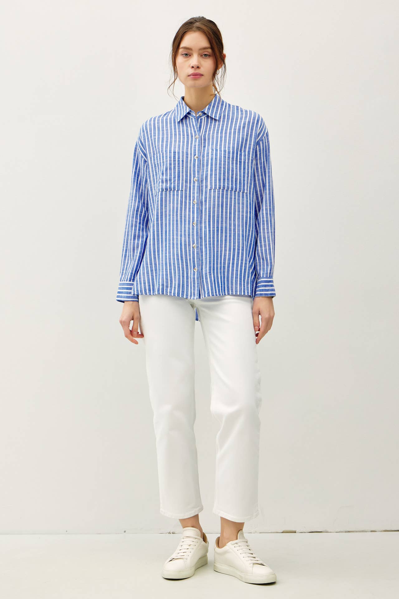 Stripe Natural Buttondown