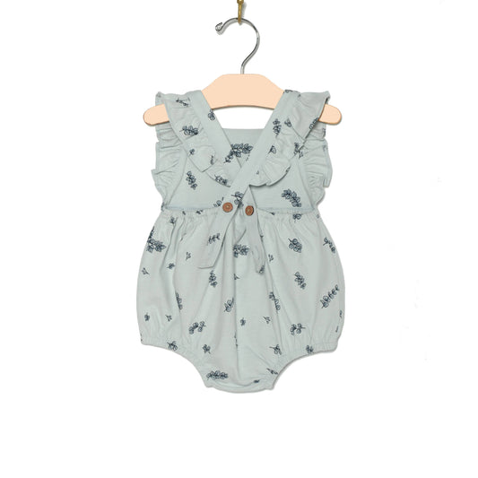 Overall Flutter Romper- Eucalyptus