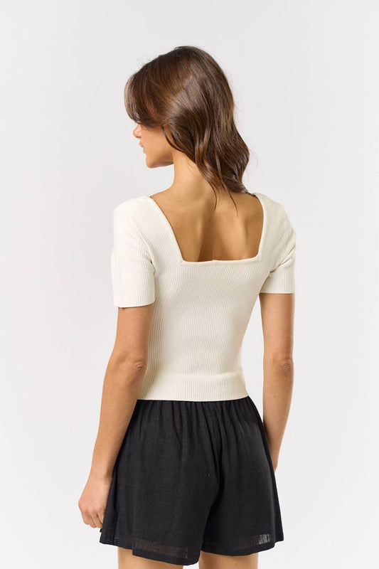 Portofino Square Neck Top