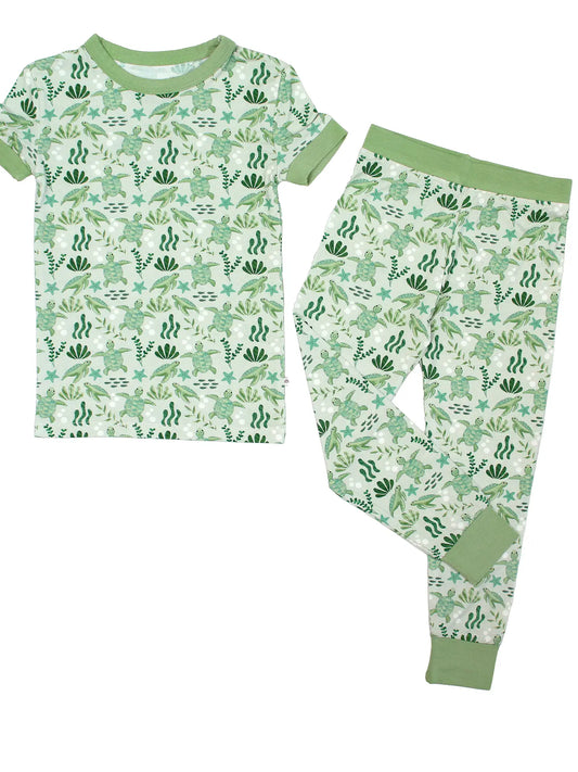 Save the Sea Turtles Bamboo Kids Pajamas