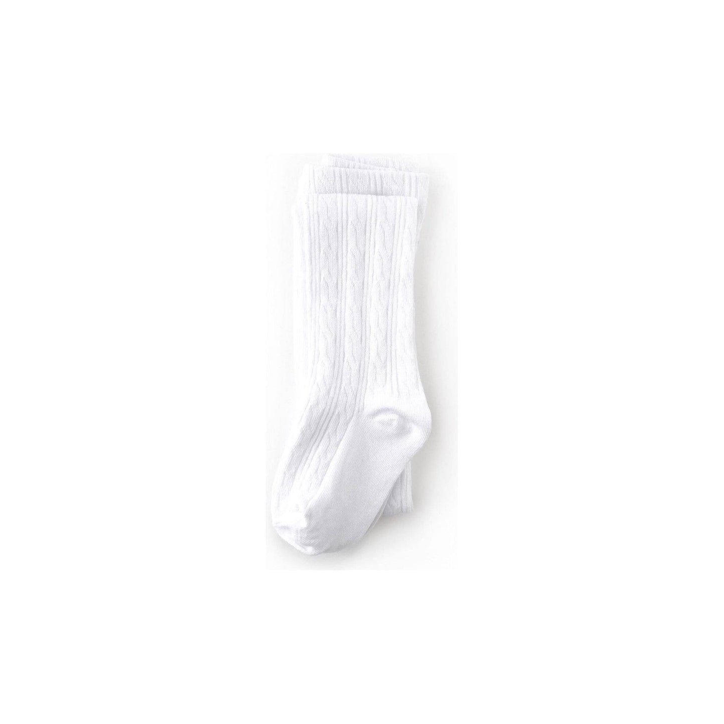White Cable Knit Tights