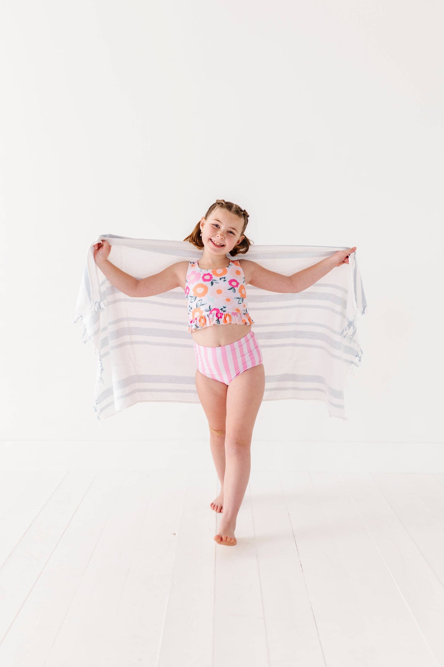 Poppy + Stripes: Ruffle TWO-PIECE Tankini