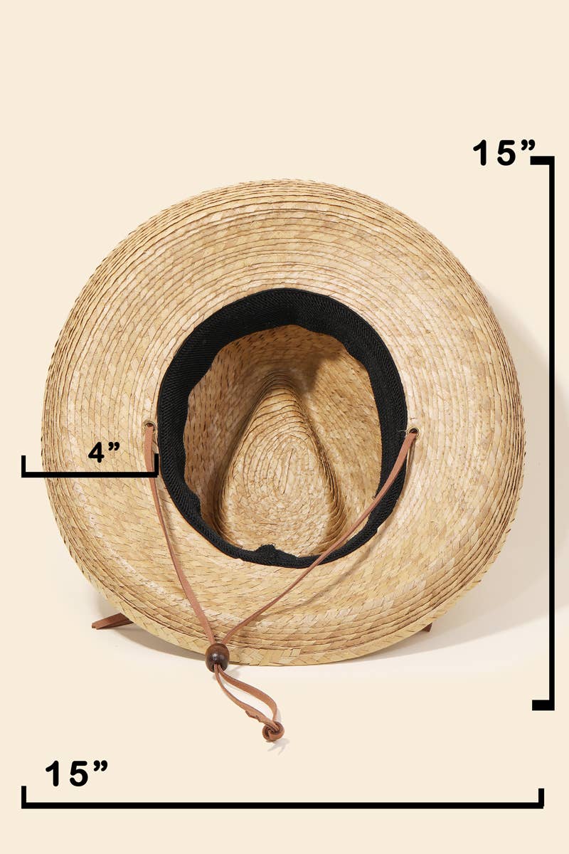 Palm Leaf Pork Pie Hat