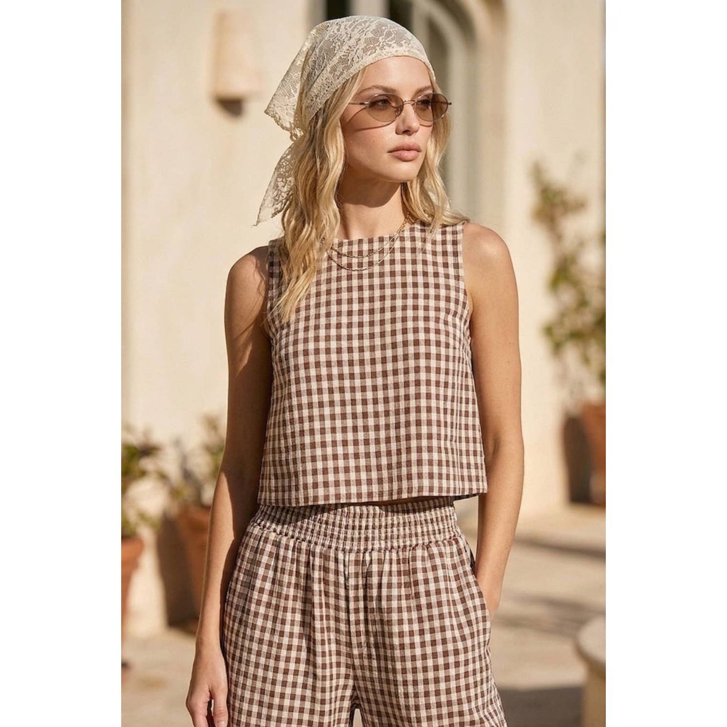 Gingham Tank