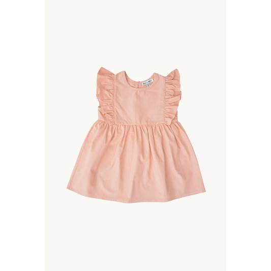Peach Ruffle Dress