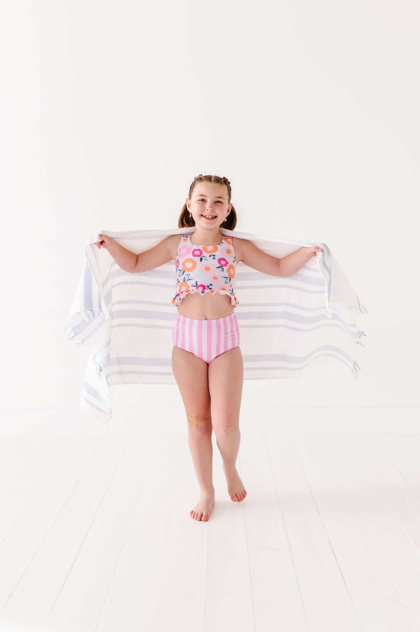 Poppy + Stripes: Ruffle TWO-PIECE Tankini