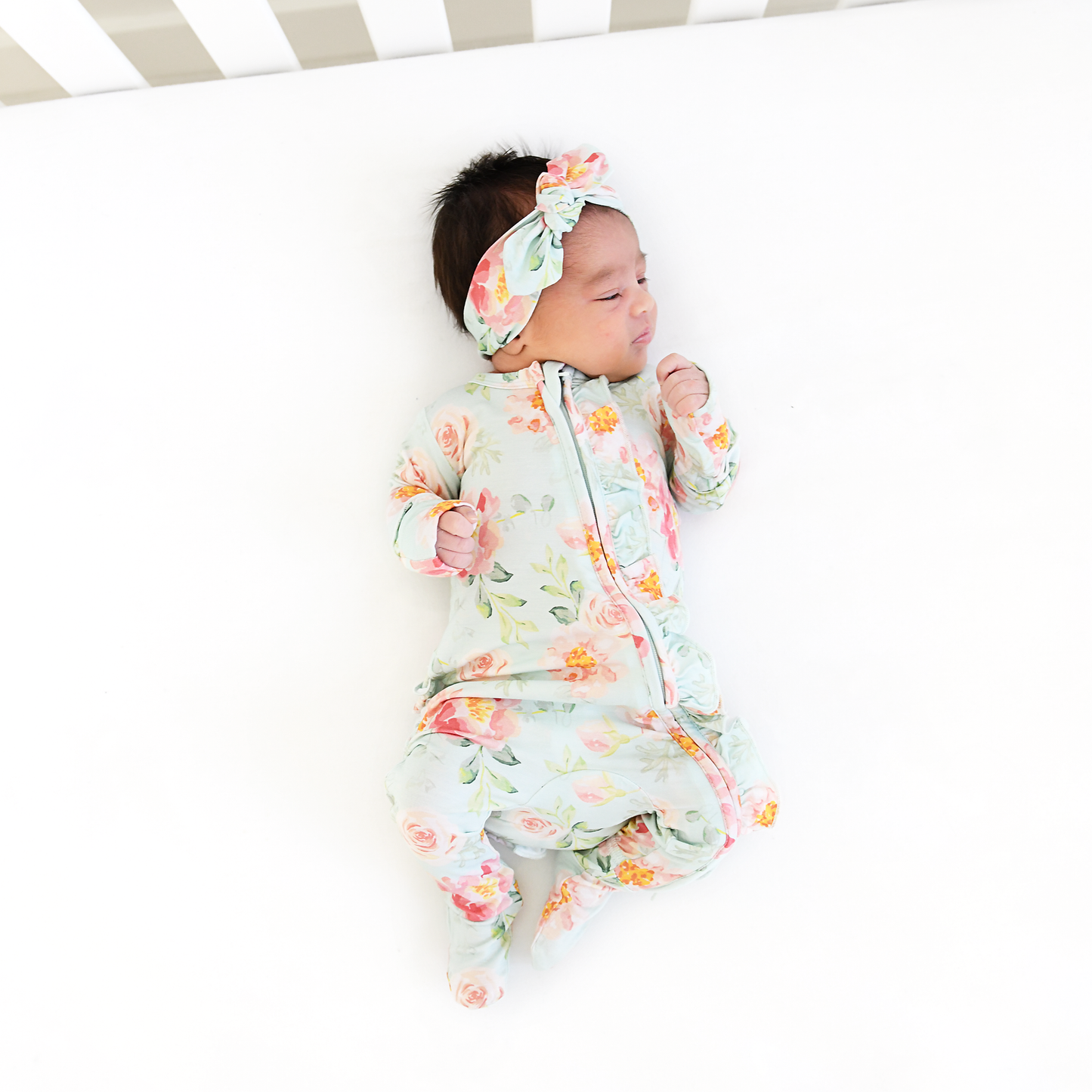 Mae Floral Ruffle Zip