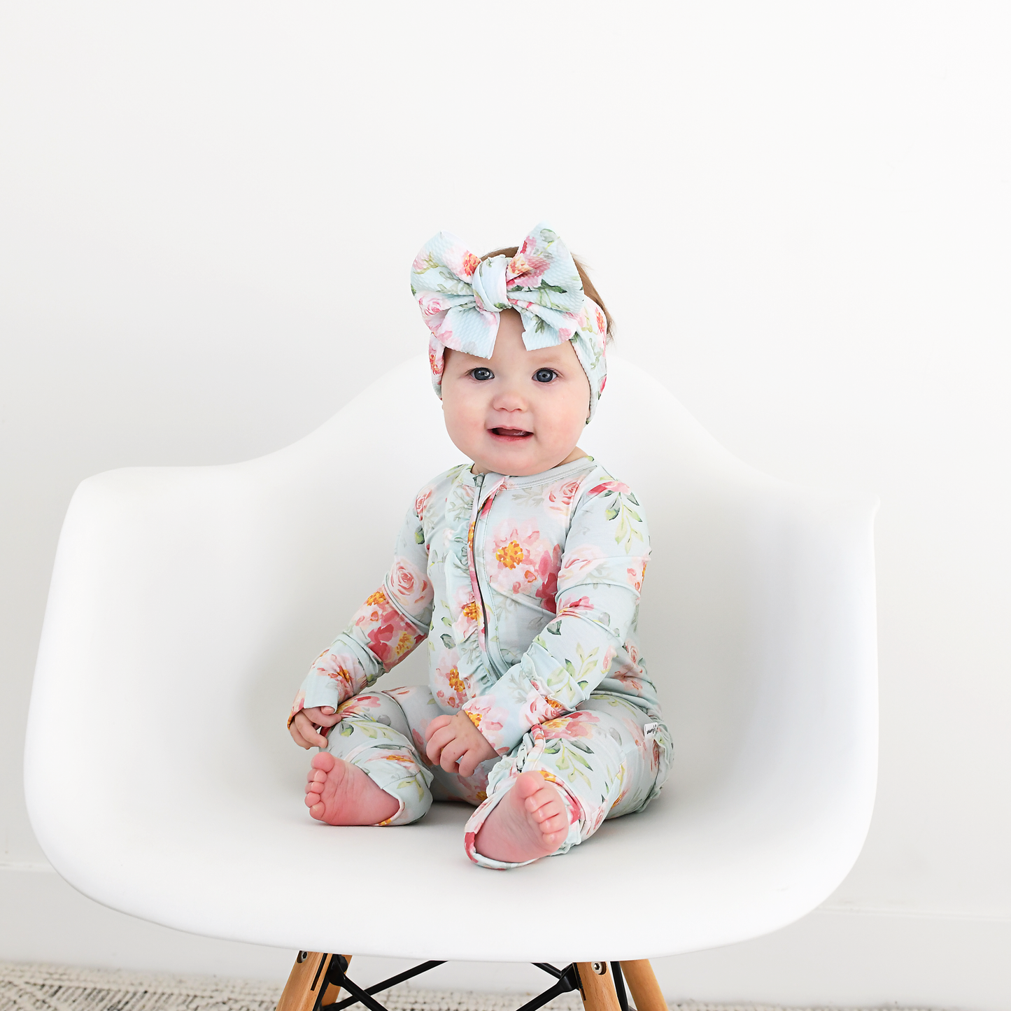 Mae Floral Ruffle Zip