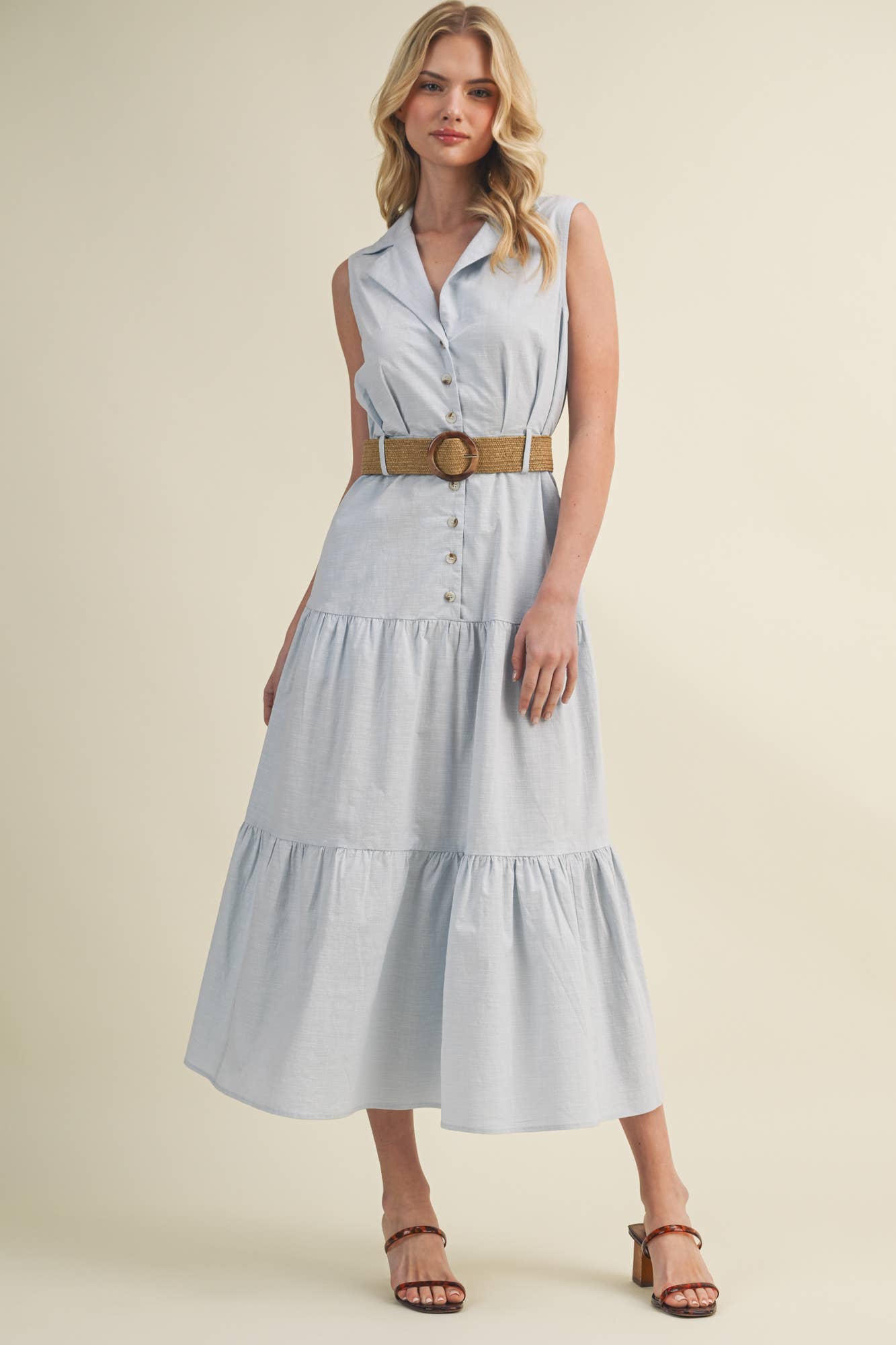 Willow Belted Midi Dress