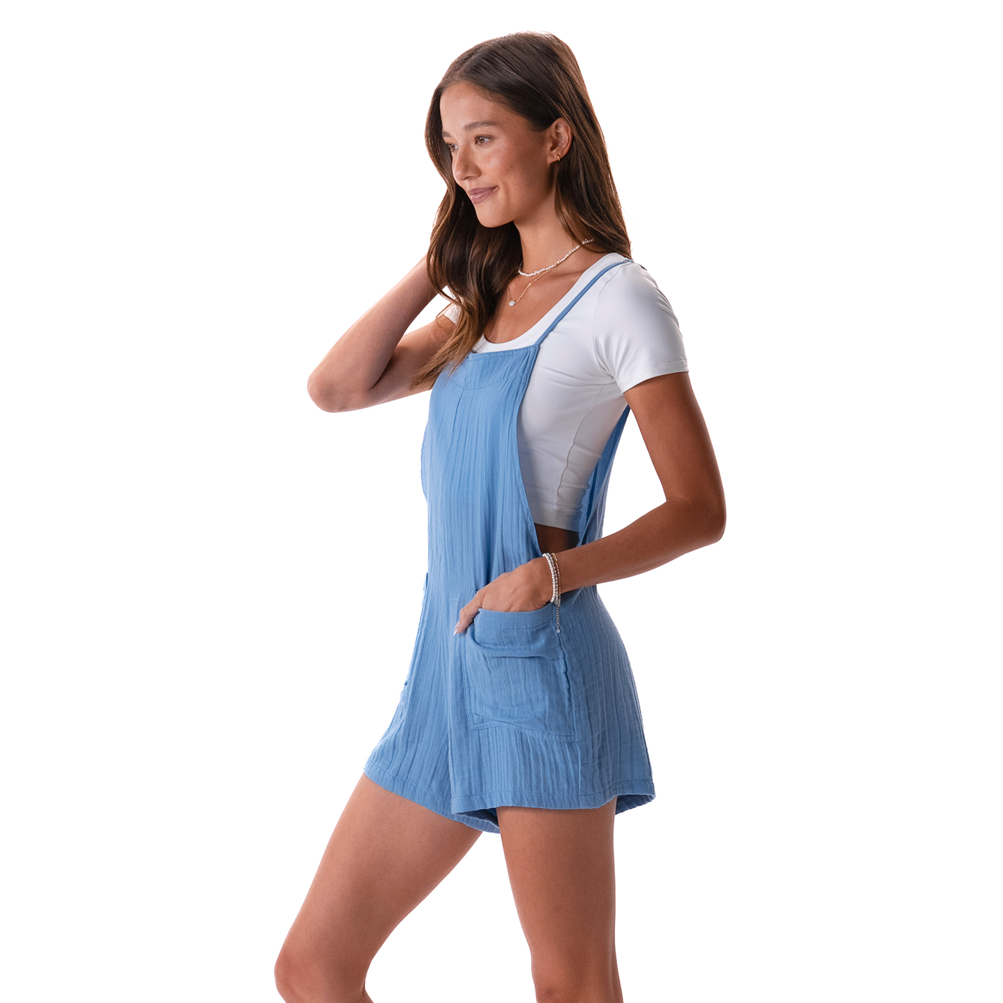 Lila Blue Romper