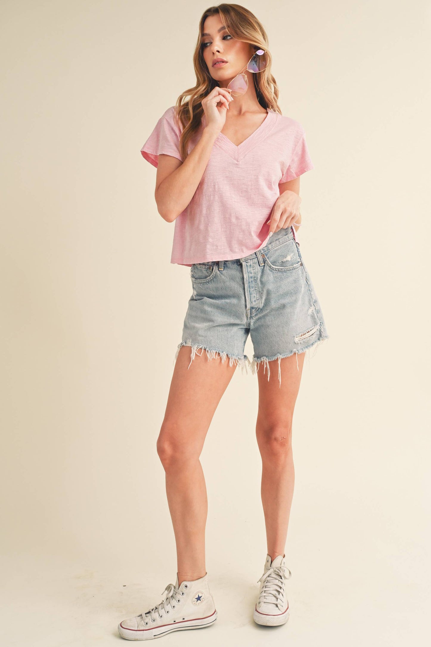 8281DK Til V-Neck Baby Top