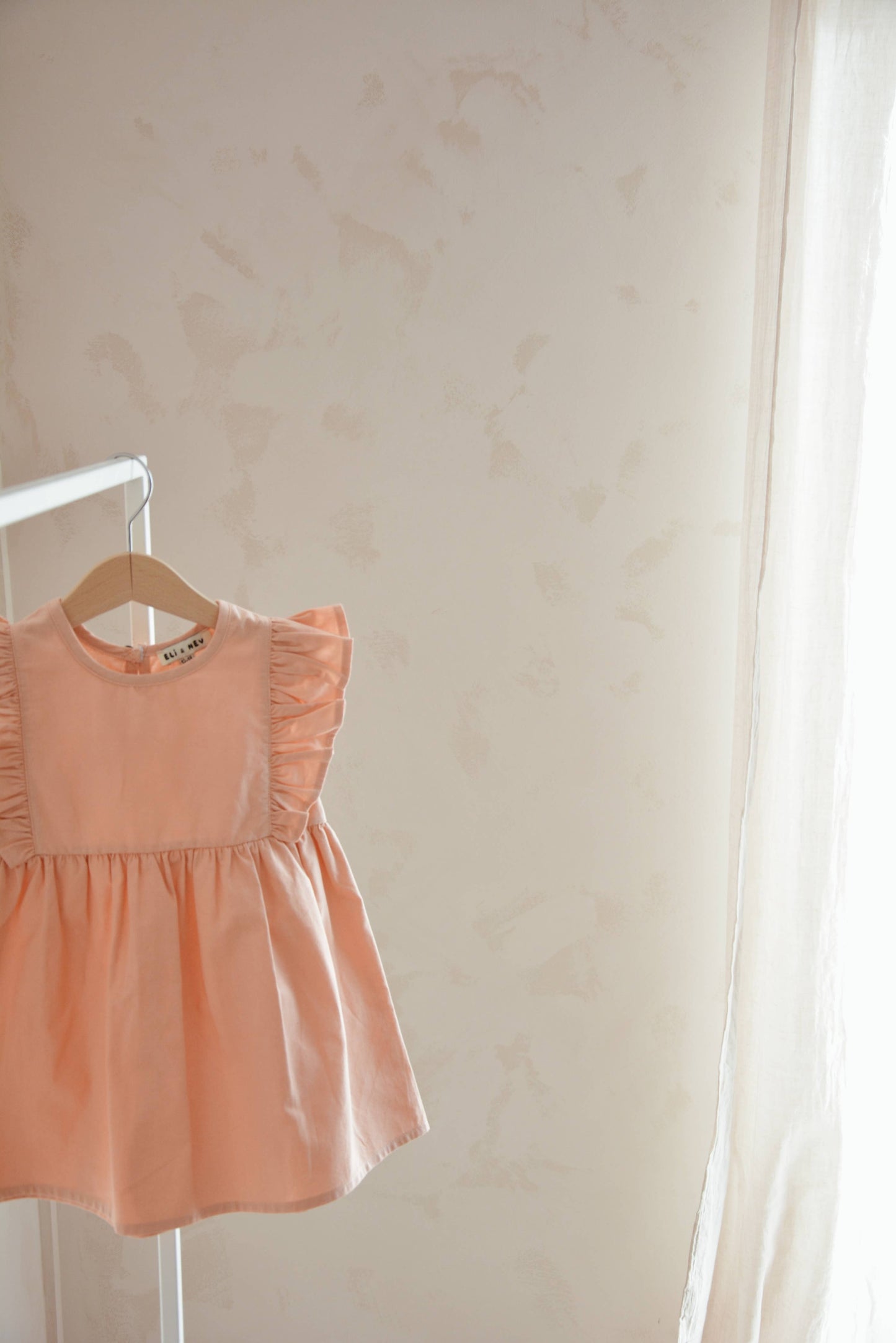 Peach Ruffle Dress