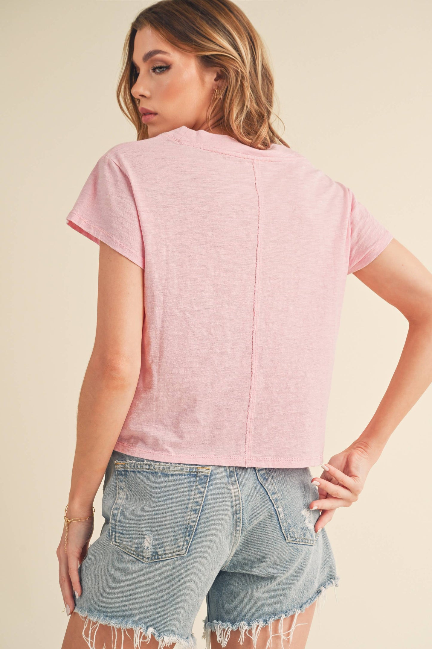 8281DK Til V-Neck Baby Top