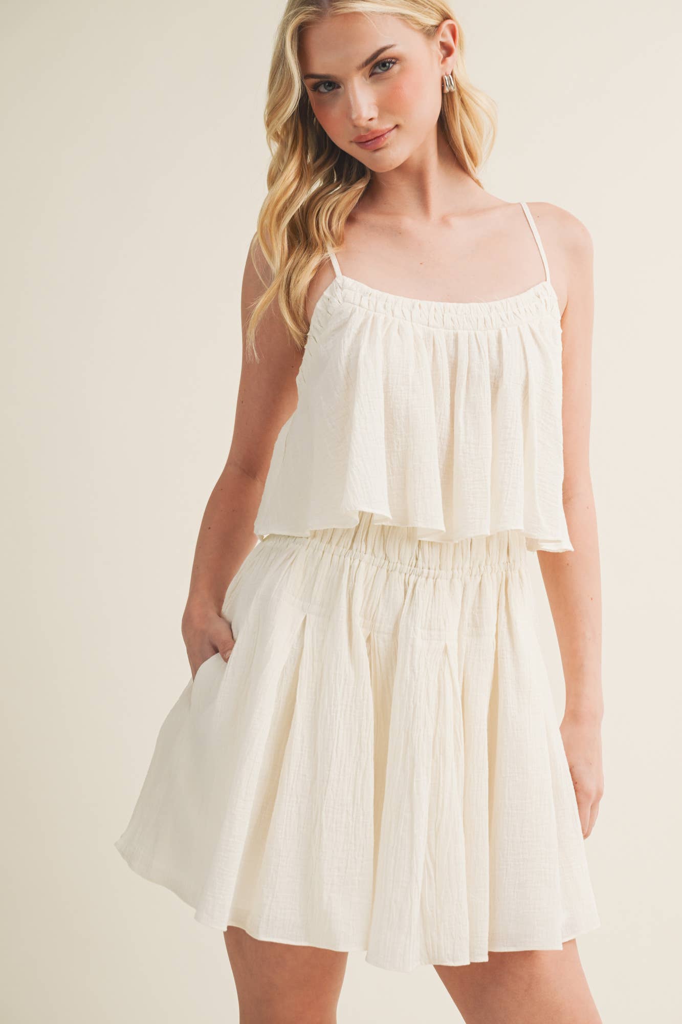 Wren Textured Mini Dress