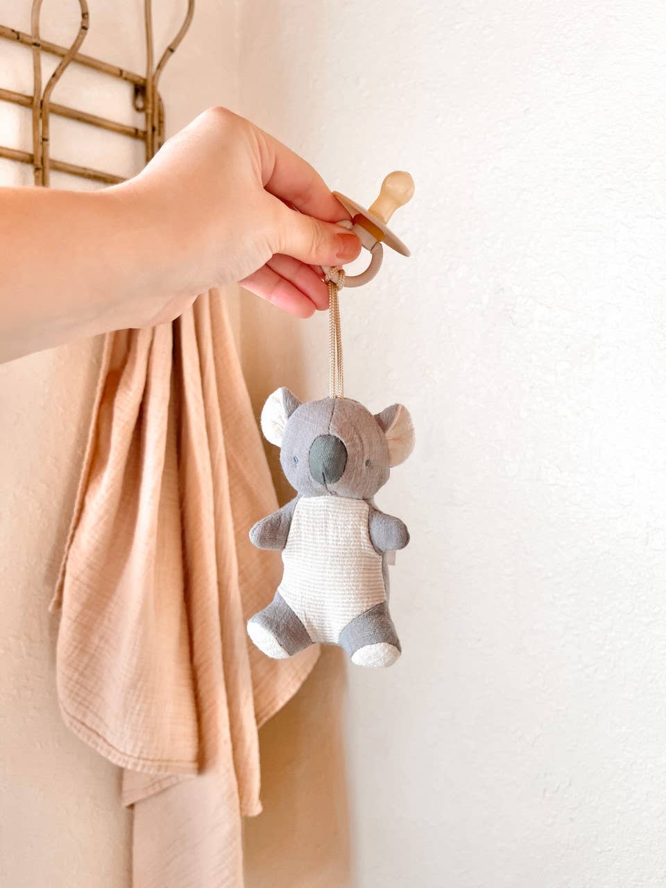 Bitzy Pal Natural Rubber Pacifier & Plush