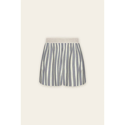 Saltwater Stripe Decorative Knit Waist Shorts