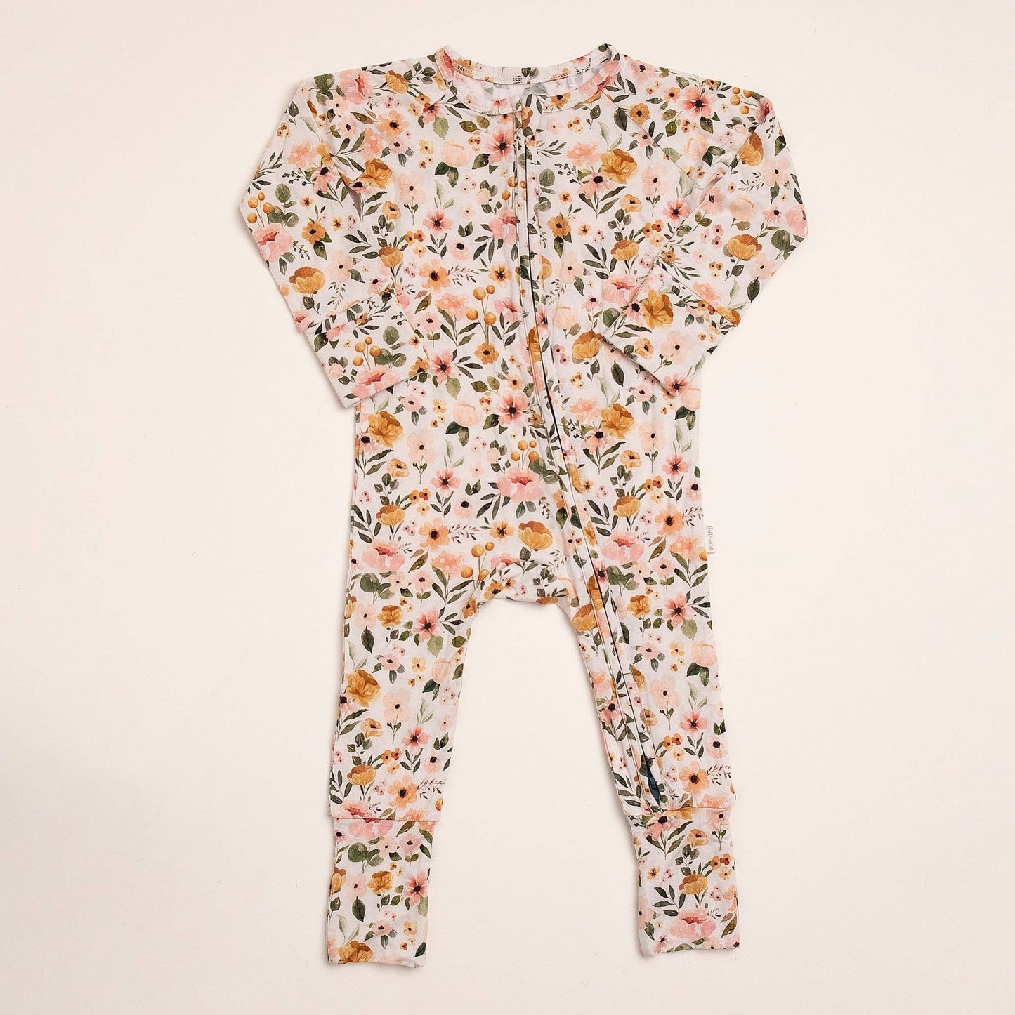 Blush and Gold Floral Bamboo Sleeper