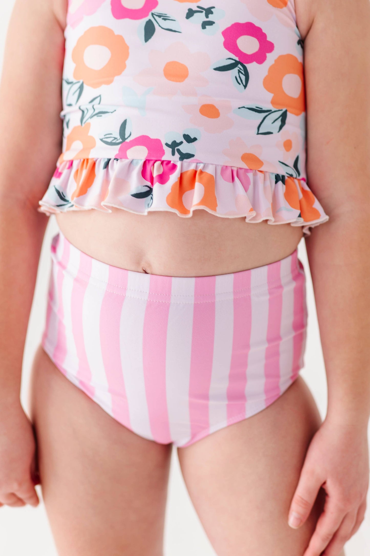 Poppy + Stripes: Ruffle TWO-PIECE Tankini