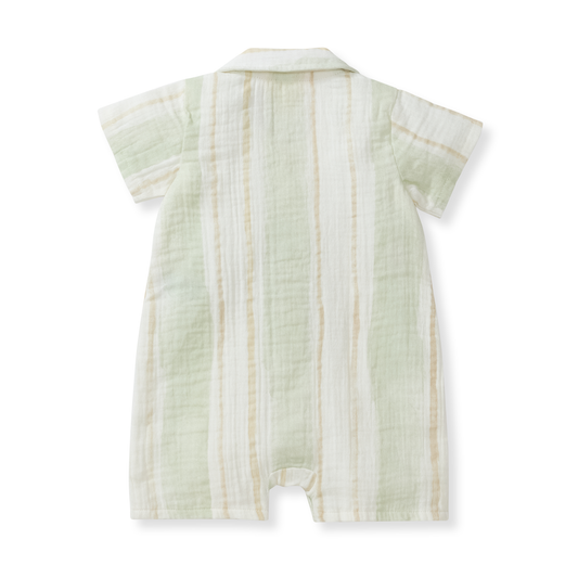 Pacific Stripe Baby Boy Romper
