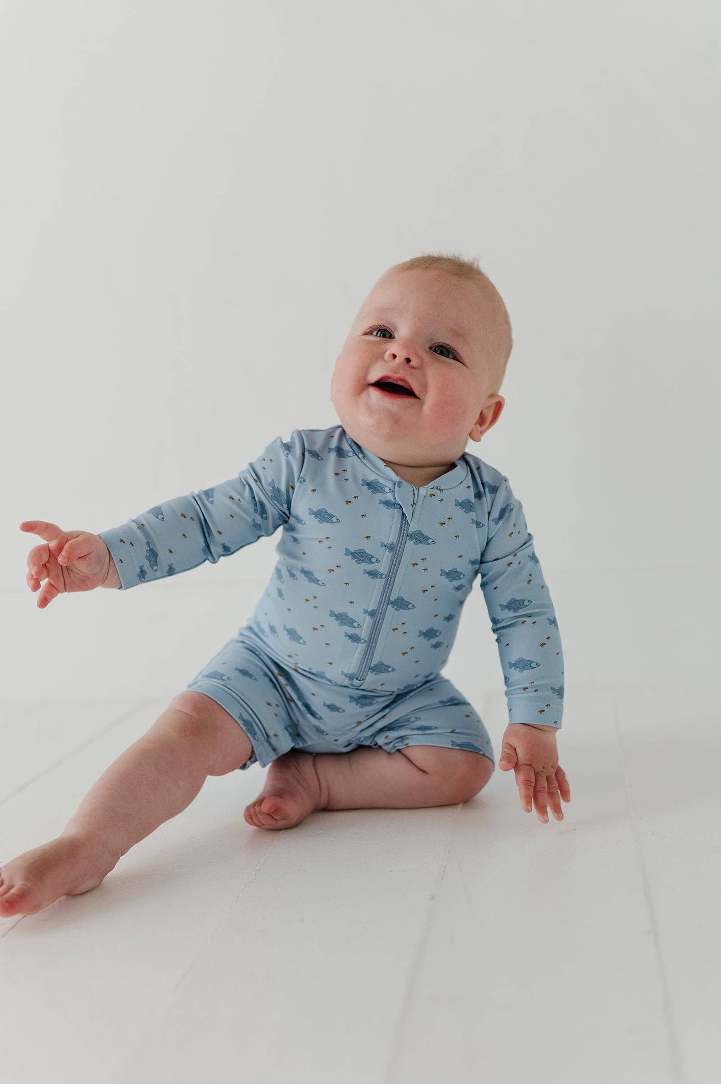 Babysprouts Baby One-Piece Rash Guard Swimsuit