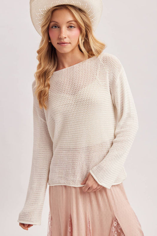 Open Knit Sweater