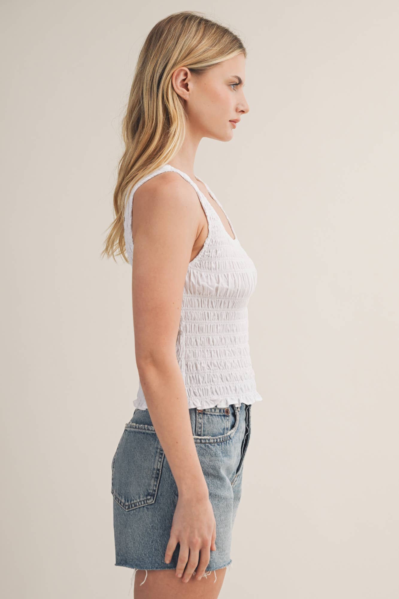 Embroidered Floral Tie-Front Top