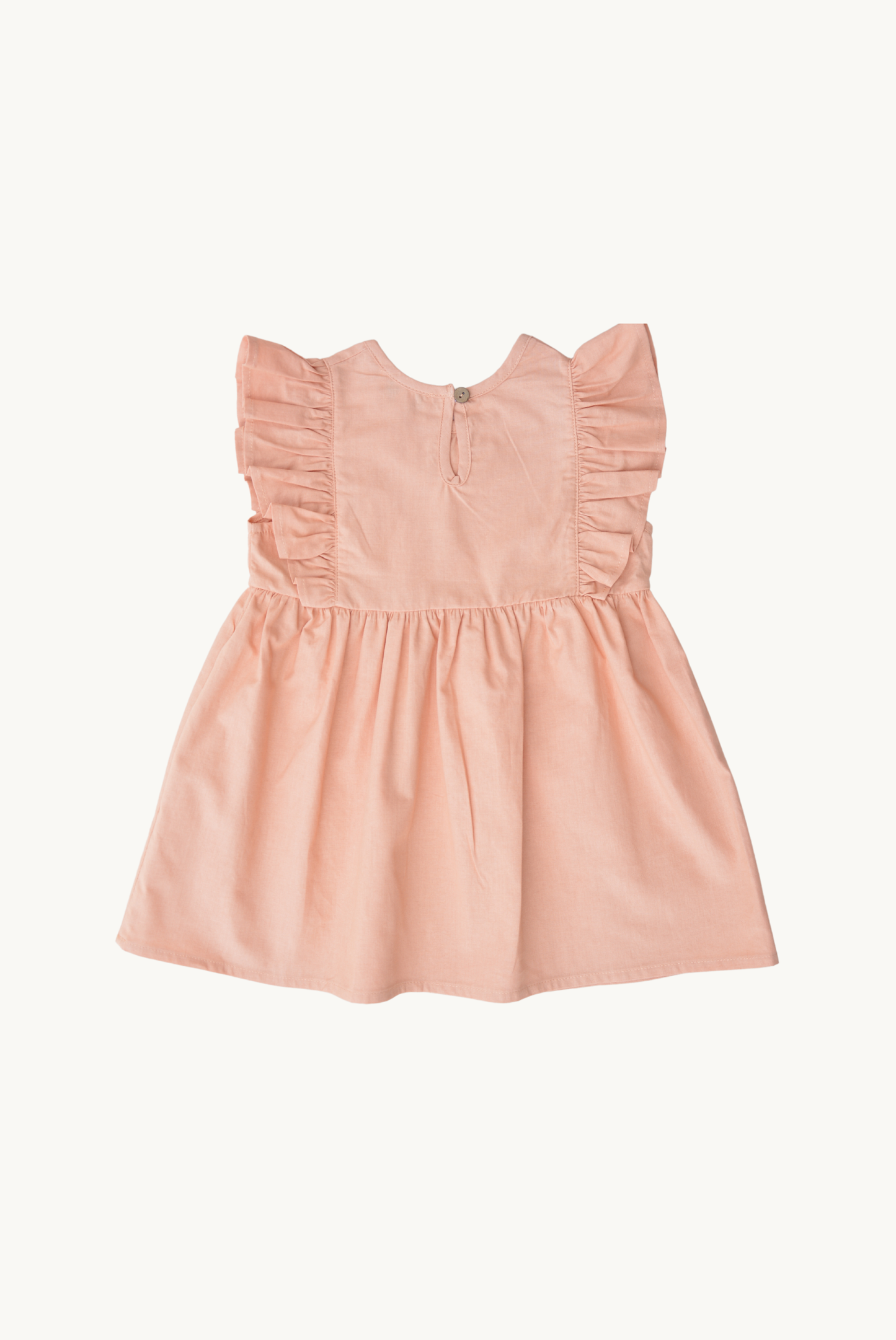 Peach Ruffle Dress