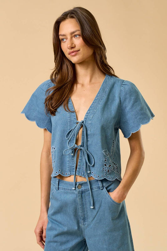 Breeze Denim Top