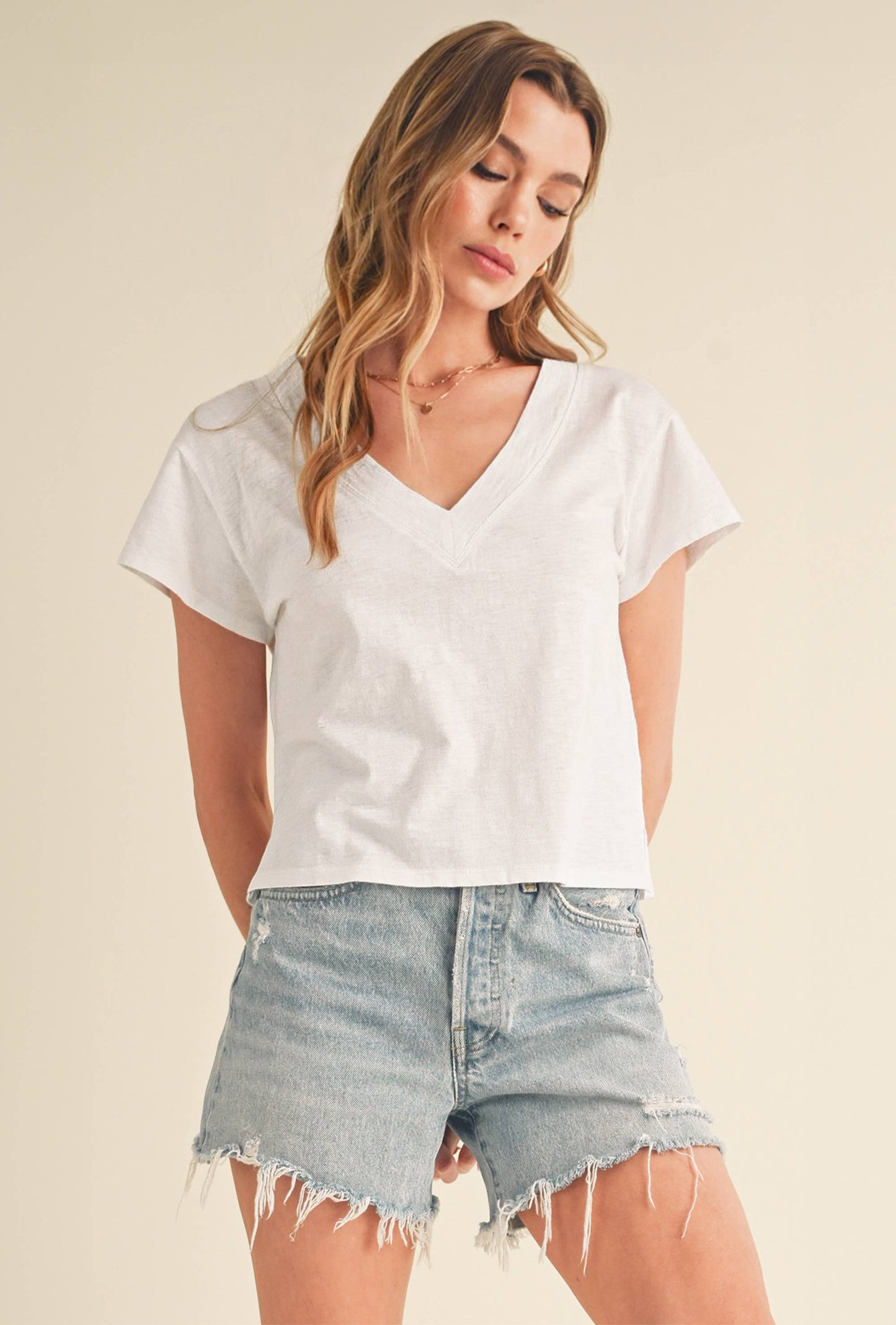 8281DK Til V-Neck Baby Top