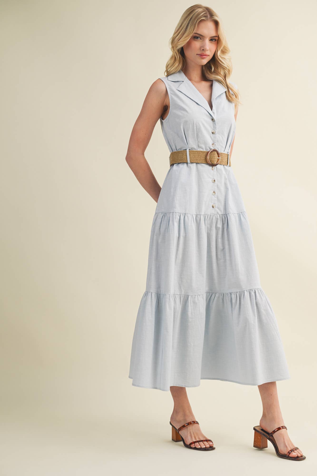 Willow Belted Midi Dress