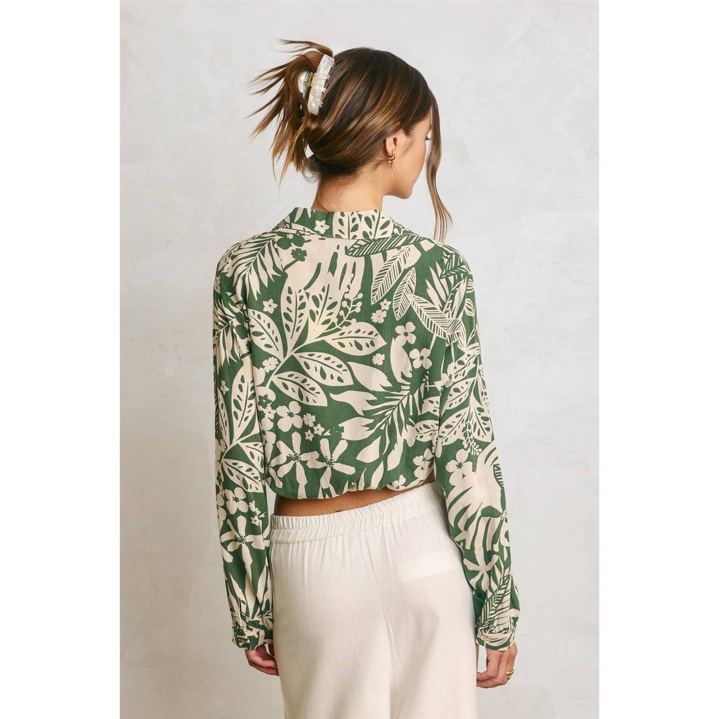 Sweet Summer Wrap Collared Shirt