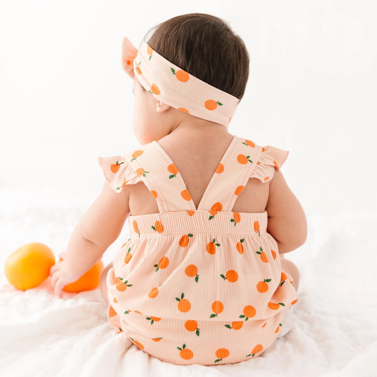 Oranges Flutter Sleeve Romper