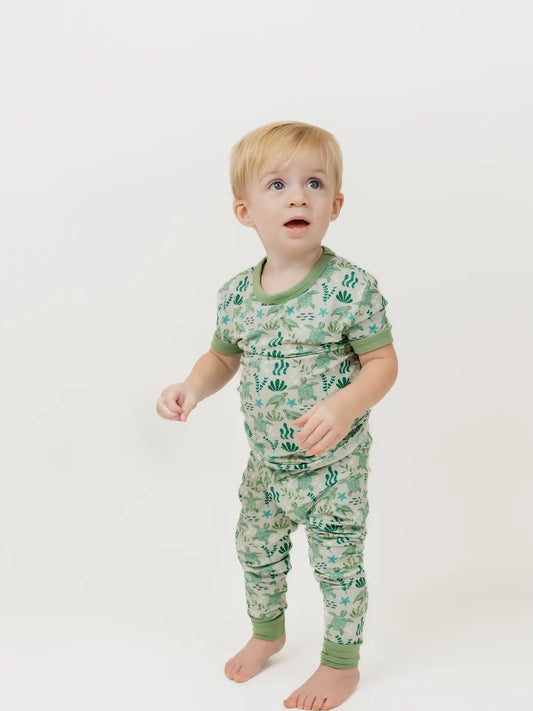 Save the Sea Turtles Bamboo Kids Pajamas