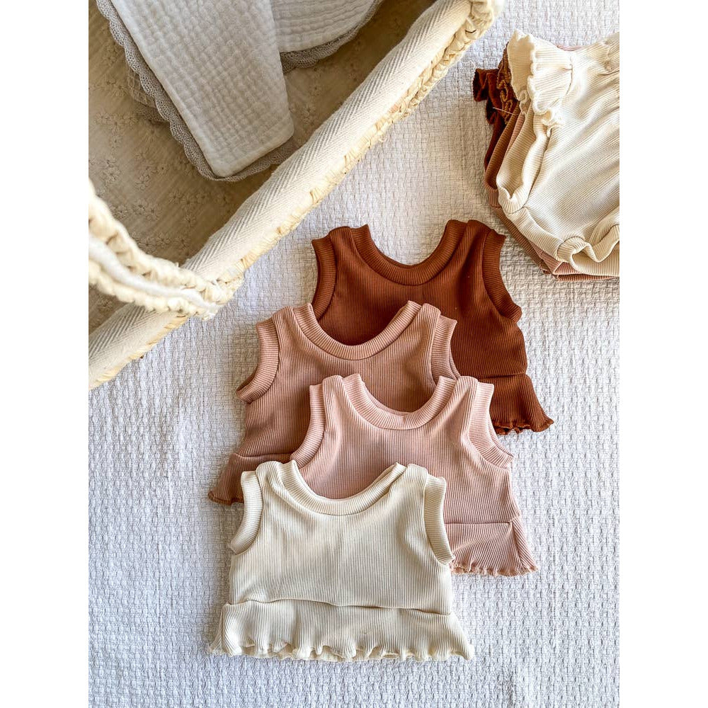 Blush Baby Girl Ruffle Top - SiestaBabyCo