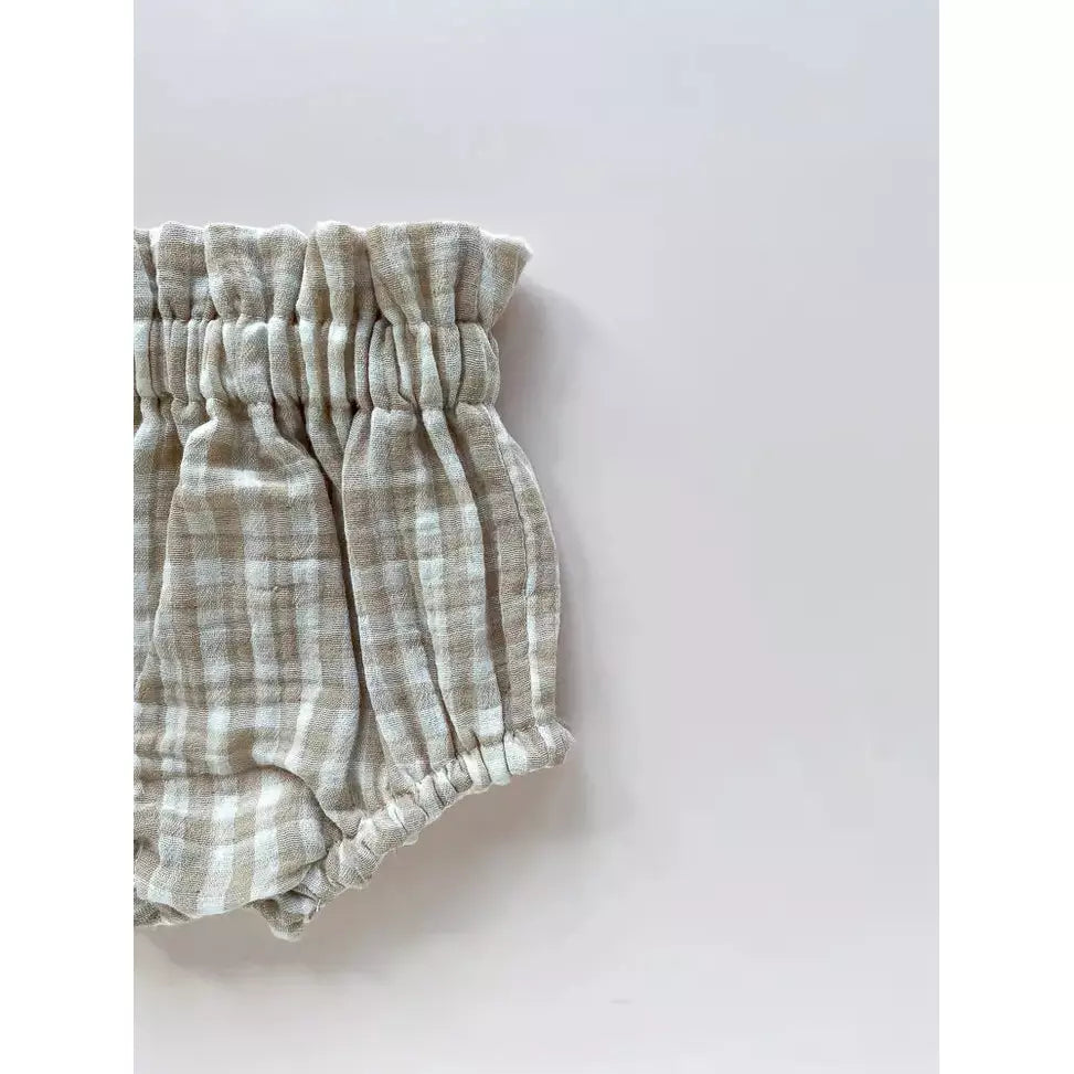 Gingham Baby Bloomers - SiestaBabyCo
