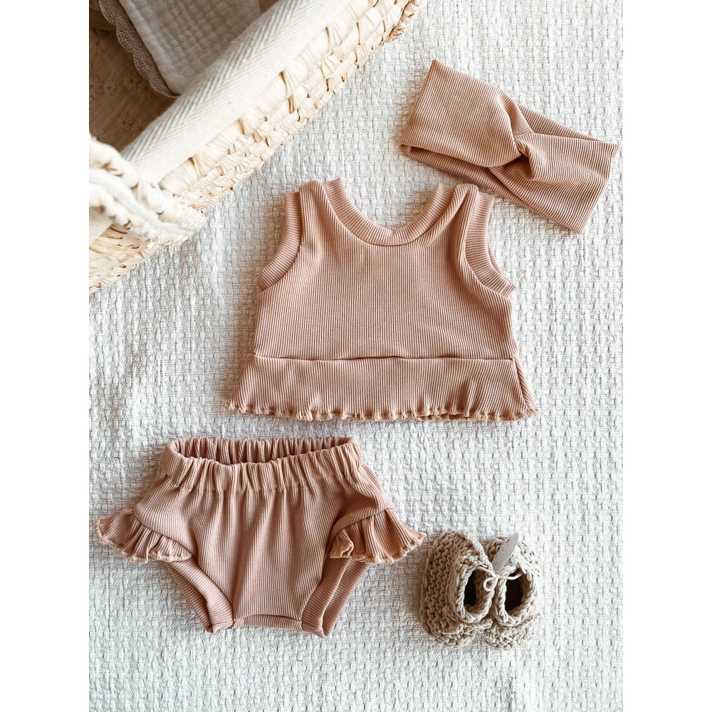 Blush Baby Girl Ruffle Top - SiestaBabyCo